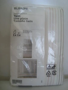 Copripiumino IKEA BLARIPS con federa TWIN 207 TC rosa bianco grigio beige a righe - Foto 1 di 13
