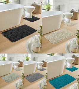 Como Antirutsch Badematte & Fußmatten Set Bad WC Schlaufenvorleger 2 Stück Set - Bild 1 von 22