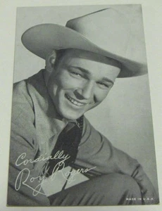 Roy Rogersl Photo - signed -penny arcade card from the 50's - cardboard - Picture 1 of 3
