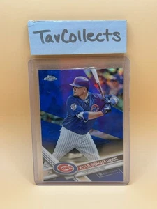 2017 Topps Chrome - Kyle Schwarber #17 Blue Refractor /150 - Picture 1 of 2