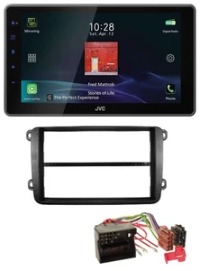 JVC DAB MP3 Bluetooth USB Autoradio für VW Golf V VI Touran Passat 3C Caddy EOS - Bild 1 von 9