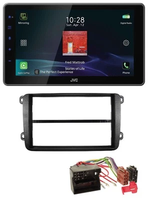 JVC DAB MP3 Bluetooth USB Autoradio für VW Golf V VI Touran Passat 3C Caddy EOS - Bild 1 von 4