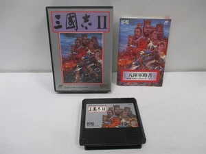NES -- SANGOKUSHI 2 -- Box. Can data save! Famicom, JAPAN Game. 10799 - Picture 1 of 13