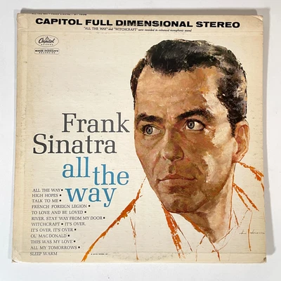FRANK SINATRA All The Way Vinyl LP 1961 Stereo VG+ — 第 1/4 张图片