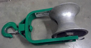 Greenlee Cable Sheave 4000 lbs 6 inch Model 650 for Tugger Puller Nice Shape - Picture 1 of 11