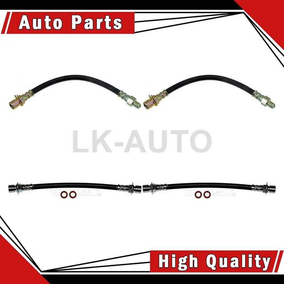 4 líneas de freno de manguera hidráulica de freno delantero trasero para Pontiac Bonneville 6,4 L 6,9 L Foto 1 de 4