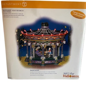 Department 56 Snow Village Halloween Carrusel Fantasmal Luz Sonido Giros *Defecto* - Imagen 1 de 7