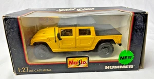 MAISTO Special Edition Hummer H1 Verdeck 1:27 Diecast - gelb/schwarz - NEU - Bild 1 von 8