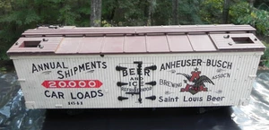 G SCALE CHARLES RO BUDWEISER REEFER .......RARE..FOR PARTS - Picture 1 of 7