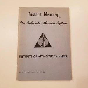 Instant Memory The Automatic System 1972 Institute of Advanced Thinking Improve - Picture 1 of 6