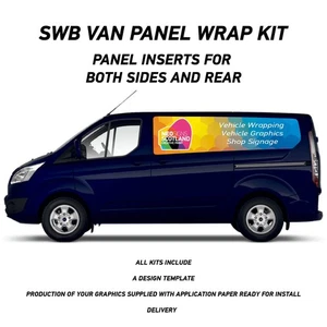 Swb Van Panel Wrap Kit Sign Writing Vehicle lettering Livery signs - Picture 1 of 3