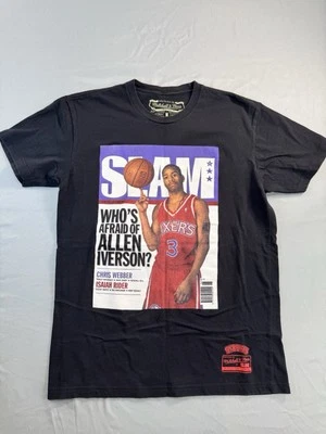 SLAM Allen Iverson Philadelphia 76ers Mitchell & Ness NBA Medium M Shirt - Image 1 of 4