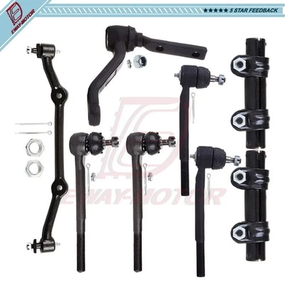 8pcs Front Tie Rods Center Links Adjusting Sleeves For 1995 Chevrolet Blazer 2WD - Изображение 1 из 4