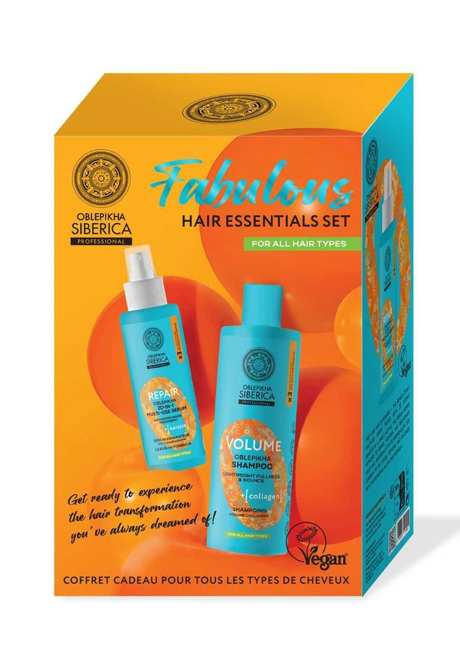 Natura Siberica O Oblepikha Siberica. Fabulous Hair Essentials Set, 400 ml/200