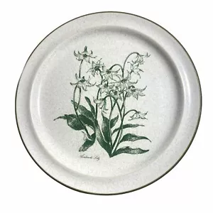 Noritake Mountain Flowers Dessert Plate 8" Round Stoneware Japan Speckled Floral - Picture 1 of 6