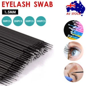 Micro Brush Disposable Extension Make up Stick Eyelash Applicator Mascara Wands - Picture 1 of 13