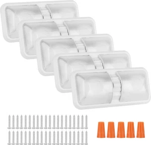 5pcs 12V Led RV Ceiling 1100LM Double Dome Light RV Interior Lighting Fixture - Picture 1 of 7