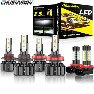 For Lexus Hs250H 2010-2012 6000K LED Headlight High Low + Fog Lights Bulbs Combo — 第 1/4 张图片