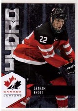 GRAHAM KNOTT 15/16 Upper Deck Team Canada Juniors Hydro Rookie #H-13 Insert Card