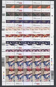 SINGAPORE 2016 FESTIVALS 8 FULL SHEETS OF 10 STAMPS EACH IN MINT MNH UNUSED - Picture 1 of 3
