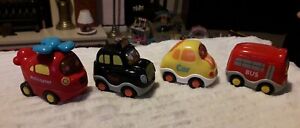 4 x VTech Toot Toot Drivers Vehicles Taxi, Car, Helicopter and Bus
