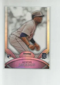 2010 Bowman Sterling Refractors #8 Austin Jackson  099/199 - Picture 1 of 2