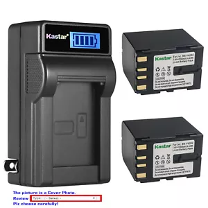 Kastar Battery LCD Wall Charger for JVC BN-V428 JVC GR-HD1US GY-HD100 GY-HD101 - Picture 1 of 11