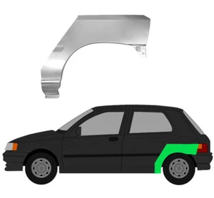 Trasero 3 Puerta Paso de Rueda Chapa para Renault Clio I 1990-1998 Izquierda - Imagen 1 de 3