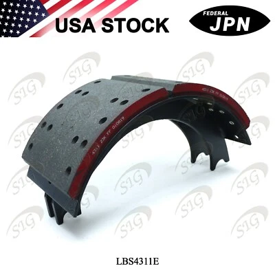 Zapata de freno forrada nueva con forro de freno grado FF 23k - LBS4311E (Ref# 4311E) Foto 1 de 4