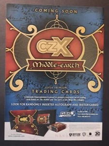Carte collezionabili CZX MIDDLE-EARTH ~ pagina rivista STAMPA ANNUNCIO 2021 Cryptozoic - Foto 1 di 1