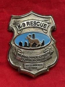 World Trade Center Commemorative K9 Rescue Badge - Picture 1 of 4