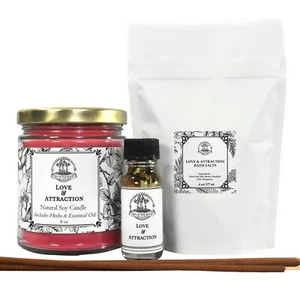 Kit de Hechizos de Amor para Romance Compromiso Pasión Relaciones Hoodoo Wicca Pagano - Imagen 1 de 1