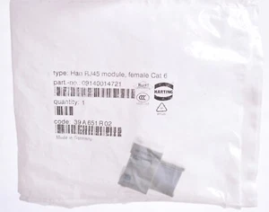 Harting 8 Contact Han RJ45 Module Patch Cable Female Gender Changer 09140014721 - Picture 1 of 7