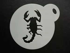 60mm scorpion design cake, cookie, craft & face painting stencil - Picture 1 of 1