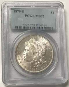 1879-S Morgan Silver Dollar $1 - PCGS MS62 - Picture 1 of 4