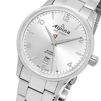 ALPINA Alpiner Automatic Watch, Silver, Day, 41,5mm, Bracelet, AL-525S4E6B - Image 1 of 4