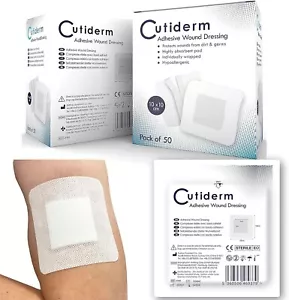 Cutiderm Sterile Adhesive Wound Dressing 10cm x 10cm - Box of 50 - Picture 1 of 8