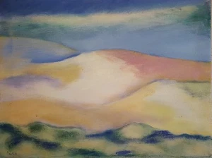 AMERICAN PROVINCETOWN MA CIRCLE ROTHKO STYLE O'KEEFE PARTOLL MODERNISM PAINTING - Picture 1 of 7