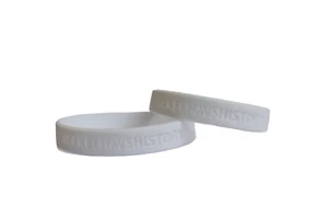 3x Pulsera End Chavs Blanca Divertida Antisocial Bebida Comportamiento Chav ASBO - Imagen 1 de 1