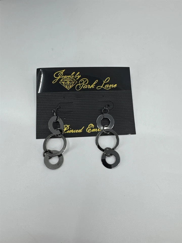 Park Lane珠宝灰色分层圆圈圆形穿孔耳环 — 第 1/4 张图片