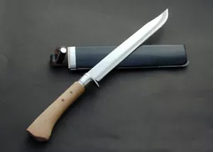 Toyokuni Coltello da Caccia Acciaio Blu 300mm Artigianato Tradizionale di Tosa Japan - Foto 1 di 5