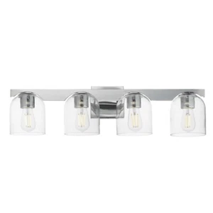Maxim Lighting Scoop 4 Light Bath Vanity, Polished Chrome/Clear - 21234CLPC - Picture 1 of 1