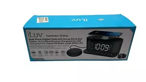 NEW iLuv TimeShaker Q5 Wow Dual Alarm Digital Clock with Strong Wired BedShaker - Picture 1 of 4