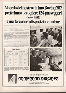 CAMEROON AIRLINES CORPORATION Pubblicità 1 pagina 1973 originale CAMAIR-CO - Photo 1 sur 1