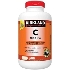 Kirkland Signature Vitamin C, 1000mg, 500 Tabs - Picture 1 of 2