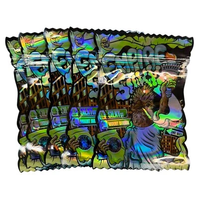 Sealable Mylar Bags 3.5 G Holographic Mylar Packaging Bags Empire Silky Foto 1 de 4