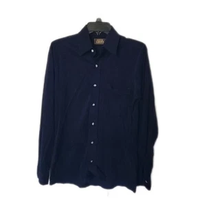 High Sierra by Mervyn's Western Wear Button Up Navy Shirt ~ Sz S ~ Long Sleeve - Picture 1 of 5