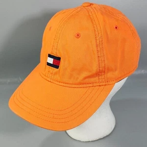 Tommy Hilfiger Kappe orange Golfmütze Flagge Logo Erwachsene verstellbarer Riemen Kopfbedeckung - Bild 1 von 10