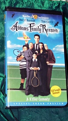 Addams Family Reunion VHS 1998 RARE Full Length Screening CLAM SHELL Tested 📼 - Image 1 of 4