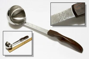 Cucharón de sopa vintage Cutco EE. UU. #15 acero inoxidable clásico mango mármol 12" - Imagen 1 de 6